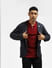 Red Textured Knitted Polo_397047+1