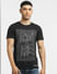 Black Graphic Print Crew Neck T-shirt_397048+2