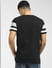 Black Striped Crew Neck T-shirt_397052+4