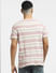 Pink Striped Crew Neck T-shirt_397056+4