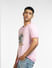 Pink Mushroom Print Crew Neck T-shirt_397060+3