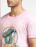 Pink Mushroom Print Crew Neck T-shirt_397060+5