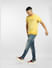 Yellow Embroidered Crew Neck T-shirt_397061+6
