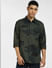 Green Camo Print Full Sleeves Shirt_397065+2