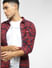 Red Check Full Sleeves Shirt_397070+1