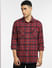 Red Check Full Sleeves Shirt_397070+2