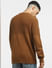 Brown Textured Pullover_397072+4