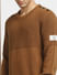 Brown Textured Pullover_397072+5