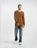 Brown Textured Pullover_397072+6