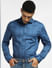 Blue Abstract Print Full Sleeves Shirt_397079+2