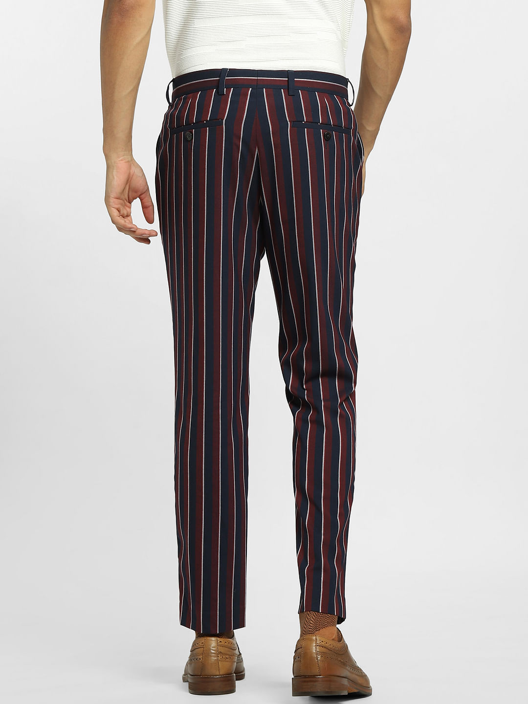 Buy QUIRKY AND STRIPES BLACK TROUSERS for Women Online in India