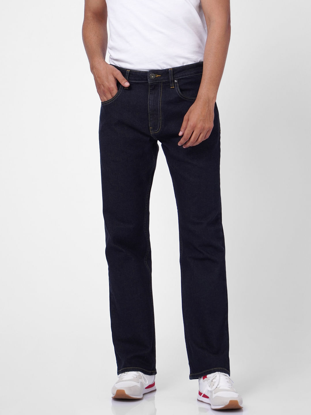 men black bootcut jeans