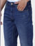 Blue Low Rise Washed Glenn Slim Jeans_397276+5