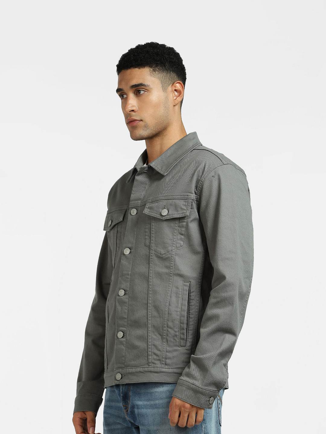 Buy Greenwich Mens Grey Denim Jacket – Blakely Clothing US