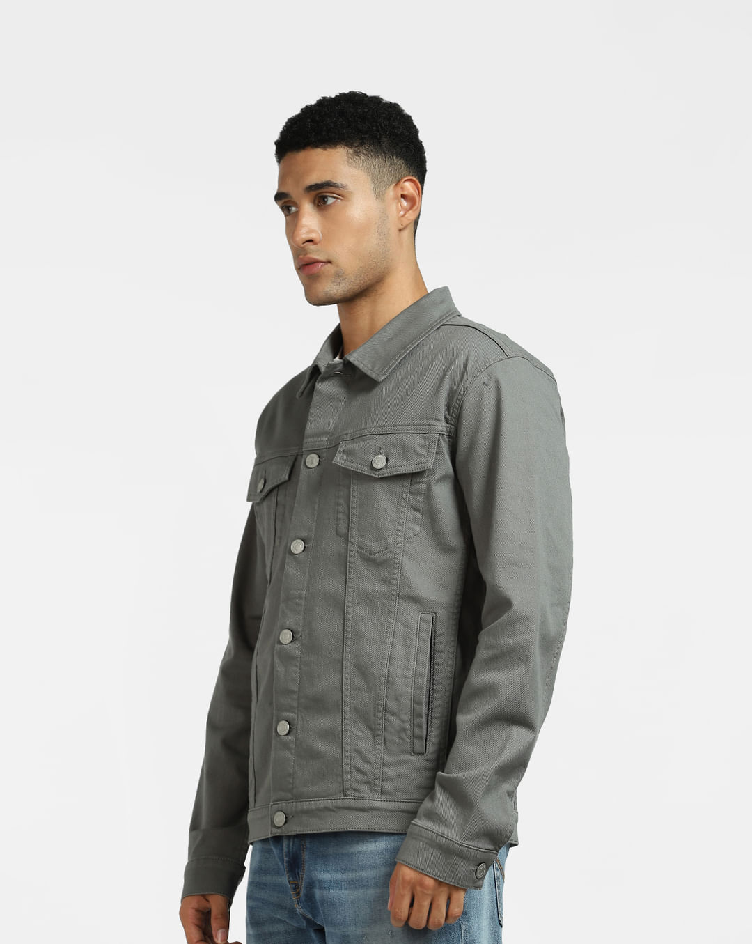 Buy Grey Denim Jacket for Men