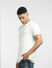 White Textured Knitted T-shirt_397088+3