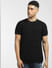 Black Textured Knitted T-shirt_397089+2