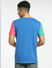Blue Colourblocked Crew Neck T-shirt_397093+4