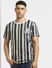 Blue Striped Crew Neck T-shirt_397097+2