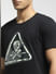 Black Danger Sign Crew Neck T-shirt_397099+5