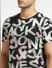 Black Logo Print Crew Neck T-shirt_397101+5