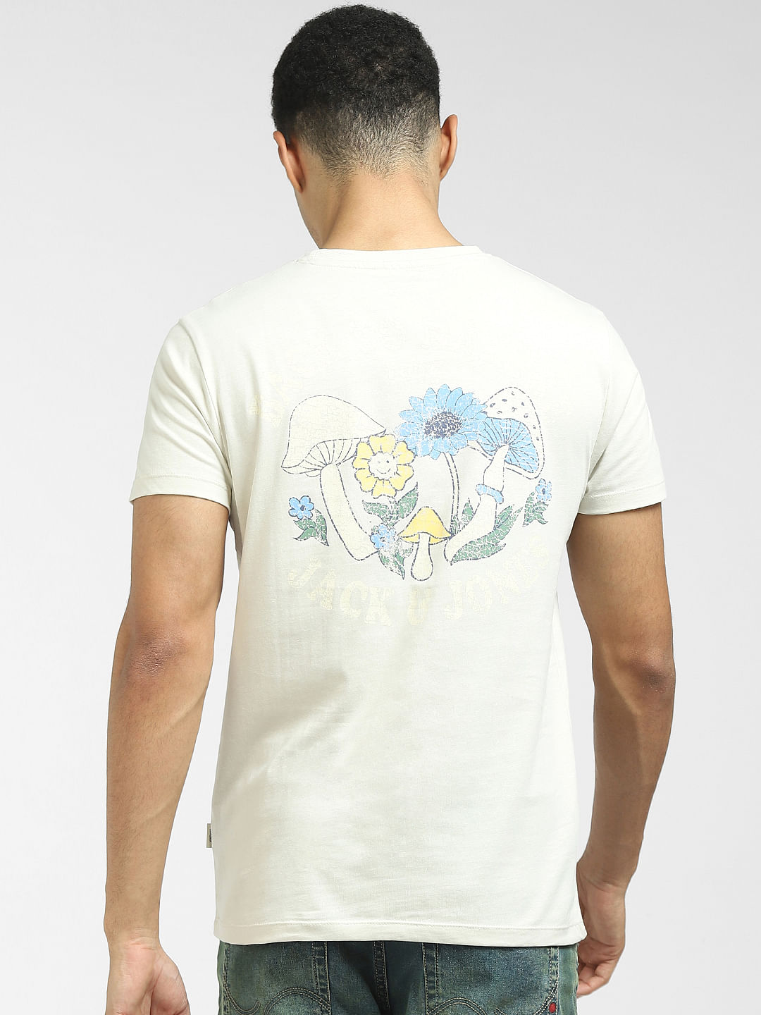 Off white t shirt mens outlet white