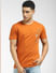 Orange Crew Neck T-shirt_397113+2