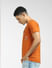 Orange Crew Neck T-shirt_397113+3