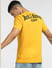 Yellow Typographic Print Crew Neck T-shirt_397119+4