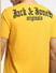 Yellow Typographic Print Crew Neck T-shirt_397119+5