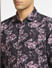 Purple Floral Print Full Sleeves Shirt_397137+5