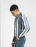 Blue Striped Full Sleeves Shirt_397138+3