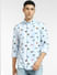 Blue All Over Print Full Sleeves Shirt_397139+2