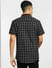 Black Check Short Sleeves Shirt_397253+4