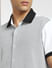 White Cut & Sew Colourblocked Shirt_397144+5