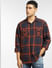 Red Check Full Sleeves Shirt_397258+2