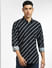 Black Striped Full Sleeves Shirt_397152+2