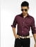 Purple Striped Full Sleeves Shirt_397260+1