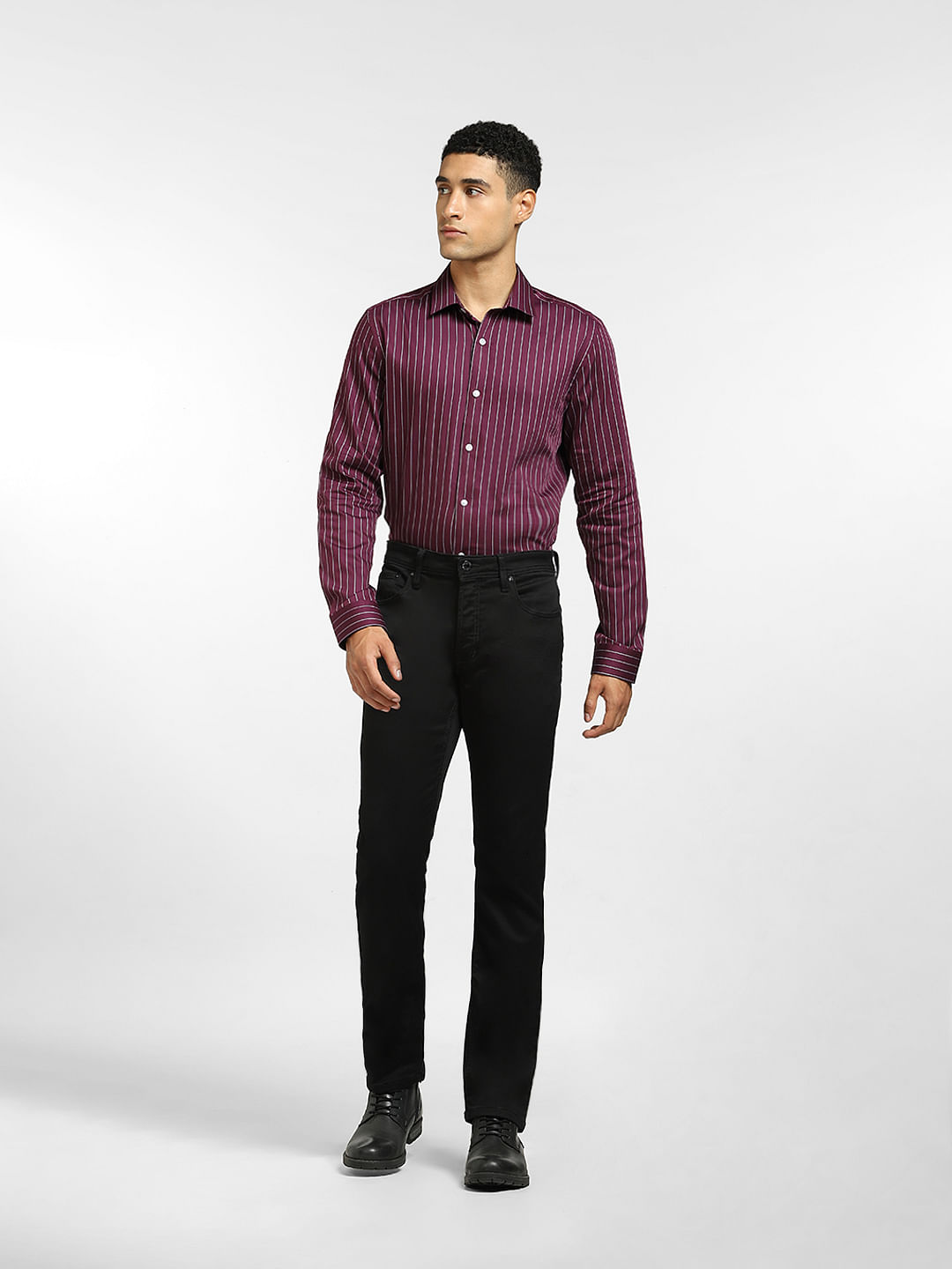 Buy BOSS Stretchable Jersey SlimFit Shirt  603 Color Men  AJIO LUXE