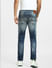 Blue Low Rise Distressed Liam Skinny Jeans_397161+4