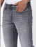 Grey Low Rise Faded Ben Skinny Jeans