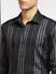Black Striped Full Sleeves Shirt_397265+5