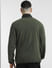 Green Colourblocked High-Neck Jacket_397177+4
