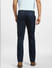 Navy Blue Mid Rise Regular Fit Pants_397183+4