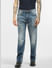 Blue High Rise Washed Bootcut Jeans_397189+2