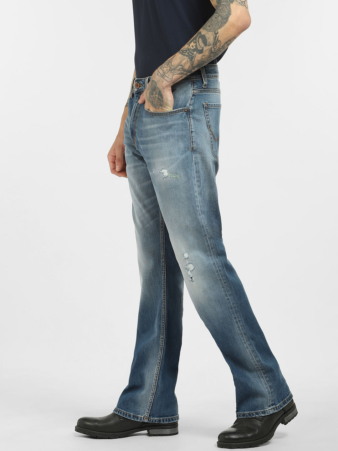 Buy HAORUN Men Corduroy Bell Bottom Flares Pants Slim Fit 60s 70s Vintage Bootcut  Trousers Online at desertcartINDIA