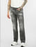 Black Mid Rise Faded Regular Fit Jeans_397192+2