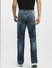 Blue High Rise Washed Bootcut Jeans_397193+4