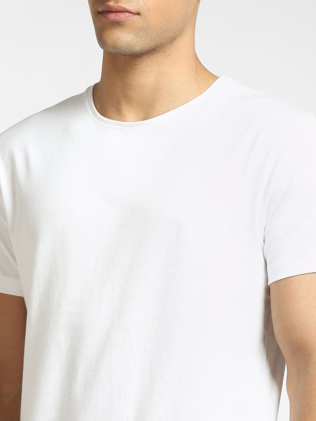 Plain white clearance crew neck