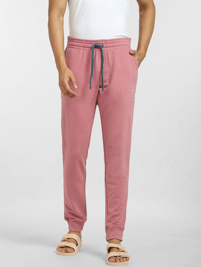 Pink Mid Rise Sweatpants